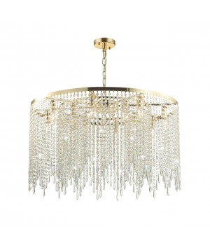 5028/12 MODERN ODL23 429 золотой/прозрачный металл/хрусталь Люстра E14 12*40W CHOKKA-foto4