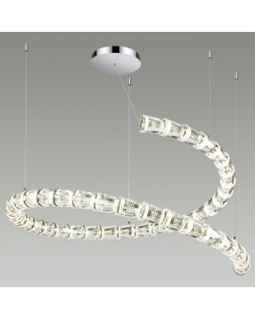 5010/129L L-VISION ODL23 423хром/прозрачный/металл/акрил Люстра подвесная LED 129W 4000K 3200Лм SERPA-foto3