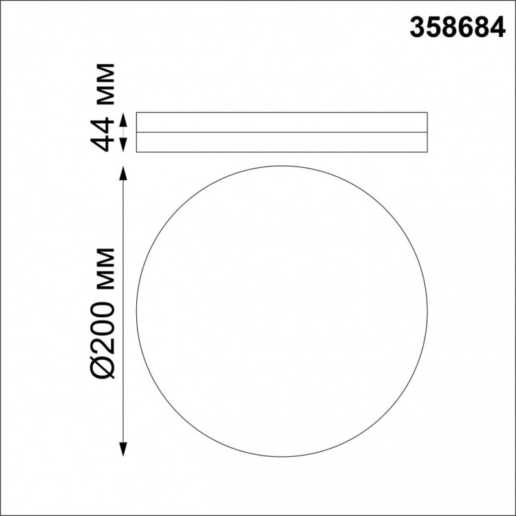 358684 OVER NT21 291 белый Светильник накладной влагозащищенный IP54 LED 4000K 15W 100-240V PANDORA