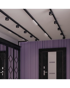 358541 SHINO NT21 048 черный Трековый светильник для низковольного шинопровода IP20 LED 4000K 24W 48V FLUM-foto3