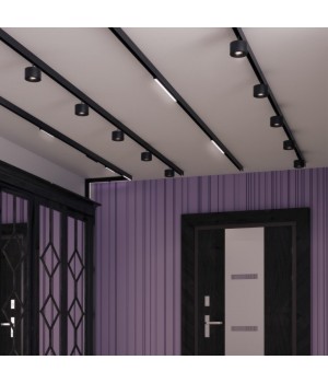 358541 SHINO NT21 048 черный Трековый светильник для низковольного шинопровода IP20 LED 4000K 24W 48V FLUM-foto3