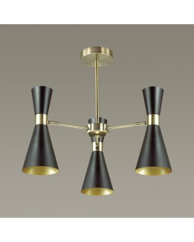 3662/3C MODERNI LN18 102 античная бронза/матовый черный Люстра потолочная E14 3*60W 220V QUINN-foto3