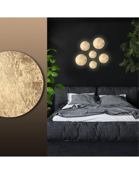 3561/9WL HIGHTECH ODL18 193 золот. фольг-ние Настен. светильник IP20 LED 3000K 9W 504Лм 220V SOLARIO-foto3