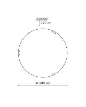 333 GLASSI SN 105 Светильник стекло/белое E27 3*100Вт D500 ONDINA-foto2