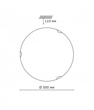 333 GLASSI SN 105 Светильник стекло/белое E27 3*100Вт D500 ONDINA-foto2