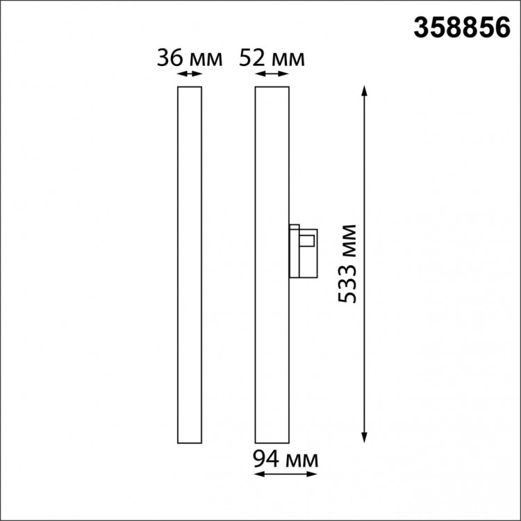 358856 PORT NT22 116 белый Светильник трехфазный трековый светодиодный IP20 LED 4000K 30W 220V ITER