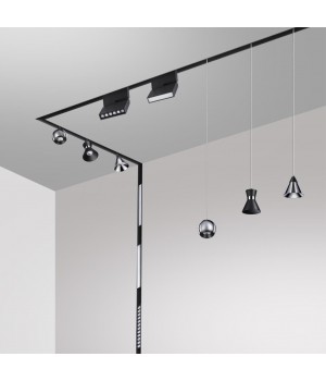 358393 SHINO NT20 054 черн/хром Трековый св-ник для низков.шинопровода IP20 LED 4000K 10W 48V FLUM-foto4