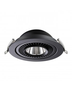 358818 SPOT NT21 252 черный Светильник встраиваемый светодиодный IP20 LED 18W 1600Лм 4000K 220V GESSO-foto5