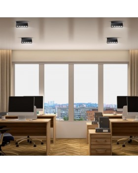 358322 OVER NT19 199 черный Светильник накладной IP33 LED 4000К 25W 110-265V EOS-foto3