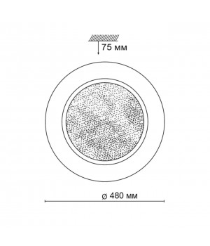 2079/EL PALE SN 068 Светильник пластик/белый/прозрачный LED 72Вт 3000-6000K D480 IP43 пульт ДУ PINOLA-foto2