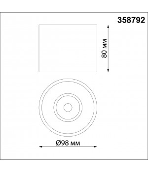 358792 OVER NT21 185 черный Светильник накладной светодиодный IP20 LED 15W 4000K 1600Лм 110-265V BIND-foto2
