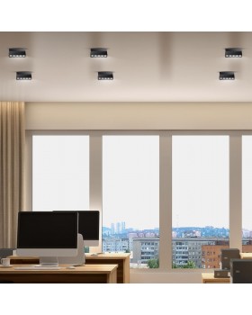 358323 OVER NT19 199 черный Светильник накладной IP33 LED 4000К 13W 110-265V EOS-foto3