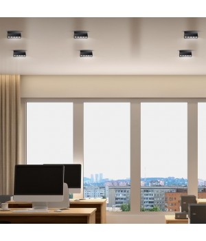 358323 OVER NT19 199 черный Светильник накладной IP33 LED 4000К 13W 110-265V EOS-foto3