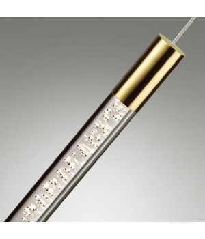 4369/5L HIGHTECH ODL23 107 полированное золото/акрил с пузырьками Подвесной св-к IP20 LED 5W 200Лм 3000K SPARKY-foto4