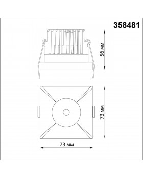 358481 SPOT NT21 246 черный Светильник встраиваемый IP44 LED 3000K 10W 100-265V METIS-foto2
