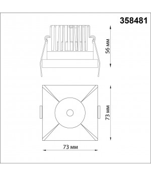 358481 SPOT NT21 246 черный Светильник встраиваемый IP44 LED 3000K 10W 100-265V METIS-foto2
