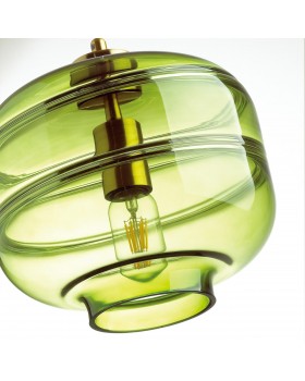 4773/1 PENDANT ODL21 281 зеленый/бронзовый Подвес E27 60W STORBI-foto7