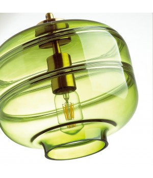 4773/1 PENDANT ODL21 281 зеленый/бронзовый Подвес E27 60W STORBI-foto7