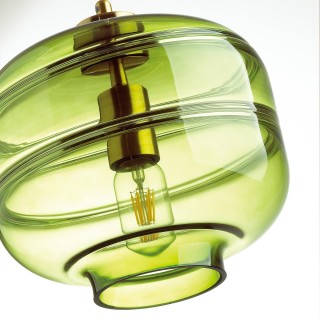 4773/1 PENDANT ODL21 281 зеленый/бронзовый Подвес E27 60W STORBI-foto7