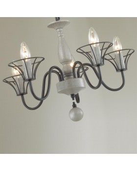 5295/5 LOFTI LN23 161 серый Люстра E14 5*60W 220V LAKE-foto4