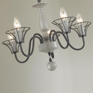 5295/5 LOFTI LN23 161 серый Люстра E14 5*60W 220V LAKE-foto4