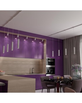 358505 PORT NT21 128 белый Трехфазный трековый светодиодный cветильник, провод 1м IP20 LED 4000K 12W 220V MAIS LED-foto3