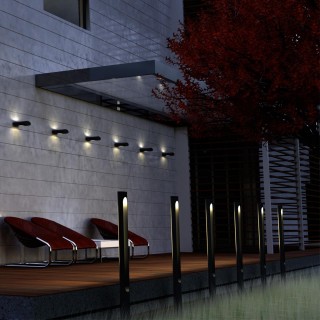 358584 STREET NT21 315 белый Светильник ландшафтный настенный светодиодный IP65 LED 4000K 12W 220-240V KAIMAS-foto3