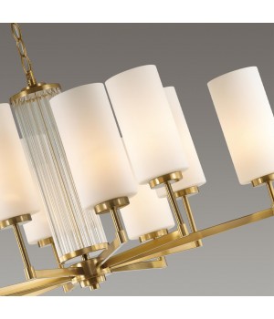 4990/10 HALL ODL23 403 матов. золотой/белый/стекло Люстра E27 10*40W KASALI-foto6