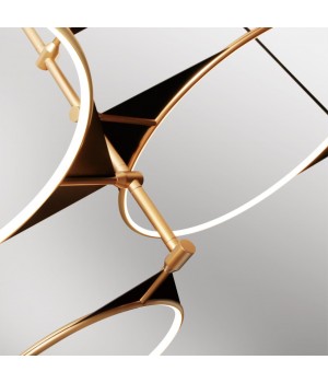 4995/150L L-VISION ODL23 377 матов.золотой/черный/металл/акрил Люстра LED 150W 3000K VIKEMA-foto4