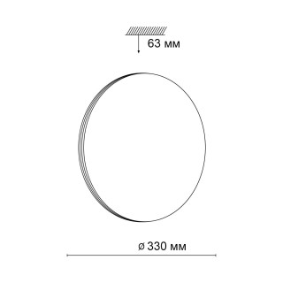 3048/CL MINI SN 042 Светильник пластик/белый/золотой LED 30Вт 4000К D330 IP43 SMALLI-foto2