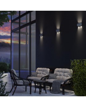 358560 STREET NT21 319 темно-серый Ландшафтный настенный светильник IP54 LED 4000K 6W 85-265V CALLE-foto3