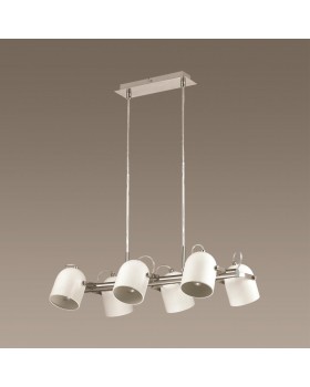 3592/6 MODERNI LN18 155 белый с матовым никелем Люстра E27 6*60W 220V ARUDIS-foto4