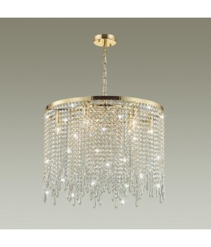 5028/9 MODERN ODL23 429 золотой/прозрачный металл/хрусталь Люстра E14 9*40W CHOKKA-foto3