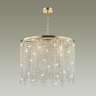 5028/9 MODERN ODL23 429 золотой/прозрачный металл/хрусталь Люстра E14 9*40W CHOKKA-foto3