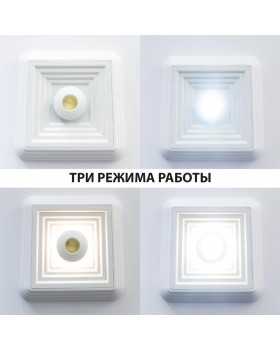 358603 OVER NT21 209 белый Светильник накладной светодиодный IP20 LED 4000K 22W 85-265V TRIN-foto5