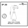 370404 PORT NT18 105 белый/черный Светильник трековый однофазный трехжильный IP33 GU10 50W 110-265V PIPE