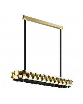 4993/90LA L-VISION ODL23 373 золотой/черный/металл/акрил Люстра LED 90W 3000K ASTURO-foto5