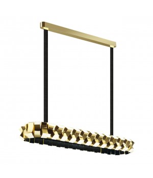 4993/90LA L-VISION ODL23 373 золотой/черный/металл/акрил Люстра LED 90W 3000K ASTURO-foto5