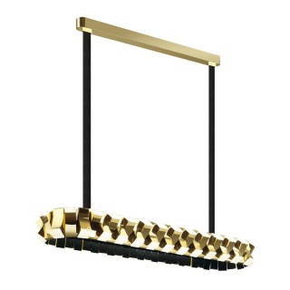 4993/90LA L-VISION ODL23 373 золотой/черный/металл/акрил Люстра LED 90W 3000K ASTURO-foto5