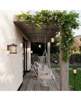 2287/1A NATURE ODL12 591 патина коричневый Уличный светильник 120см IP44 E27 100W 220V LAGRA-foto3