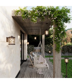 2287/1A NATURE ODL12 591 патина коричневый Уличный светильник 120см IP44 E27 100W 220V LAGRA-foto3