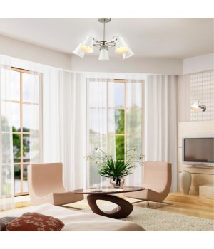 3591/1W MODERNI LN18 154 белый с матовым никелем Бра E27 60W 220V ARUDIS-foto3