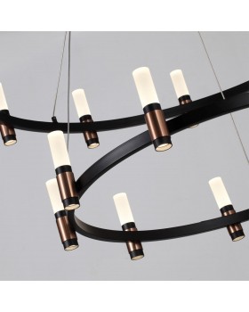 5009/98L L-VISION ODL23 387 матовый черный/ ант.бронза/белый/металл/акрил Люстра LED 98W 4000K 2500Лм CANDEL-foto5