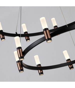 5009/98L L-VISION ODL23 387 матовый черный/ ант.бронза/белый/металл/акрил Люстра LED 98W 4000K 2500Лм CANDEL-foto5