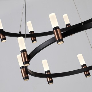 5009/98L L-VISION ODL23 387 матовый черный/ ант.бронза/белый/металл/акрил Люстра LED 98W 4000K 2500Лм CANDEL-foto5