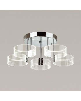 4496/40CL LEDIO LN20 035 хром Люстра потолочная LED 40W 4000К 3400Лм 220V HUDSON-foto3