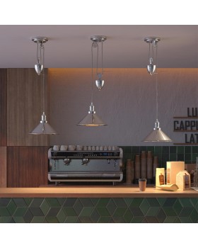 4442/1 SUSPENTIONI LN20 220 хром Подвес E27 1*60W 220V ACE-foto3