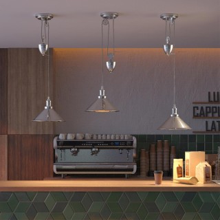 4442/1 SUSPENTIONI LN20 220 хром Подвес E27 1*60W 220V ACE-foto3