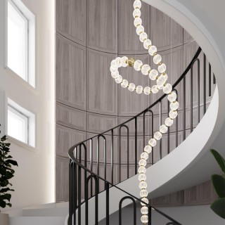 5008/132L L-VISION ODL23 413 золотой/прозрачный/металл/акрил Люстра LED 132W 4000K 6600Лм CRYSTAL-foto4