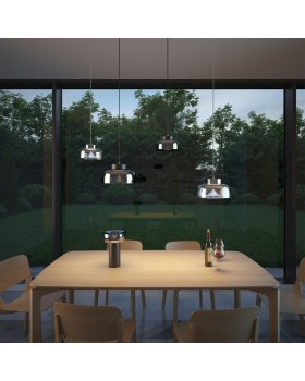 4720/7TL L-VISION ODL20 019 хром/ прозрачный Настольная лампа LED 4000K 7W 220V KALEO-foto3